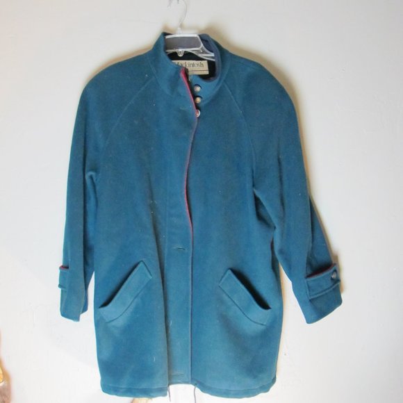 VINTAGE Mackintosh Authentic RED & Green Wool 12 - Picture 5 of 12